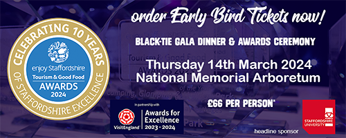 Click to order Staffordshire Tourism Awards tickets