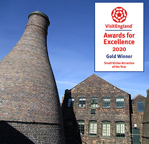 Gladstone Pottery Museum, Stoke-on-Trent is VisitEngland Small Visitor Attraction of the Year 2020