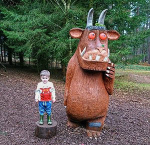 The Gruffalo Trail at Cannock Chase Forest, Staffordshire. Image courtesy Dirt, Diggers & Dinosaurs