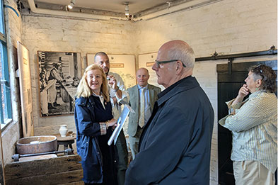 VisitEngland's Advisory Board Chair and members Staffordshire & Stoke-on-Trent LVEP learn about Stoke-on-Trent’s ceramics heritage on a visit to Gladstone Pottery Museum.