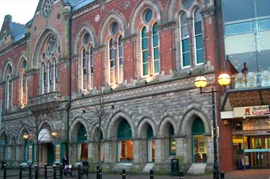 Outside the Stafford Gatehouse Theatre