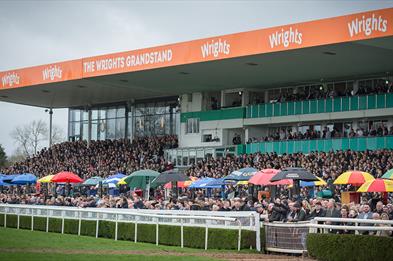 The Wrights Grandstand at Uttoxeter Racecourse