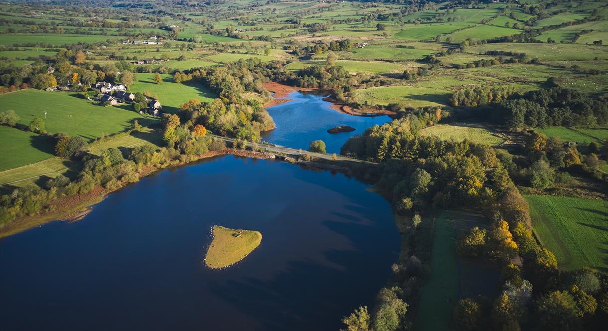 Drone view of Tittesworth water