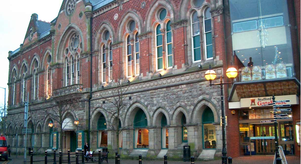 Outside the Stafford Gatehouse Theatre