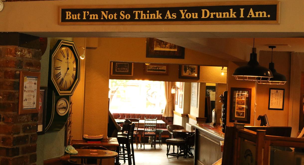 The bar area