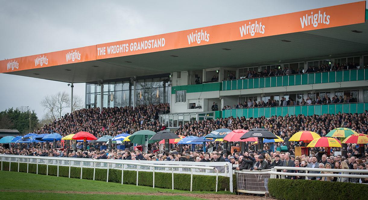 The Wrights Grandstand at Uttoxeter Racecourse