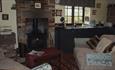 Cosy warm fire in the lounge