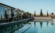 Outdoor Spa Garden at Manor House Hotel, Alsager